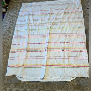 Pottery Barn Kids Girls Full/Queen Rick Rak Ribbon Duvet Cover‎